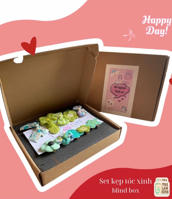 Set Quà Tặng Kẹp Tóc Cho Bé Gái - Blindbox Xinh Xắn, Nhiều Kiểu Dáng
