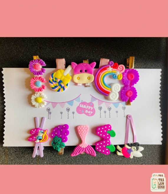 Set Quà Tặng Kẹp Tóc Cho Bé Gái - Blindbox Xinh Xắn, Nhiều Kiểu Dáng