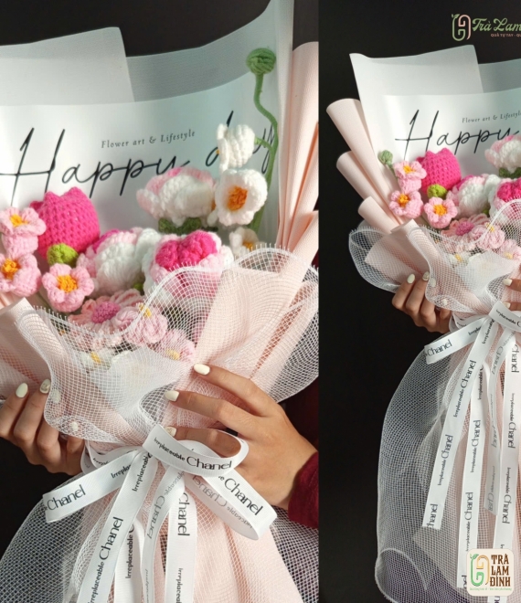 Bó Hoa Len Handmade - Quà Tặng Ý Nghĩa, Độc Đáo và Bền Lâu